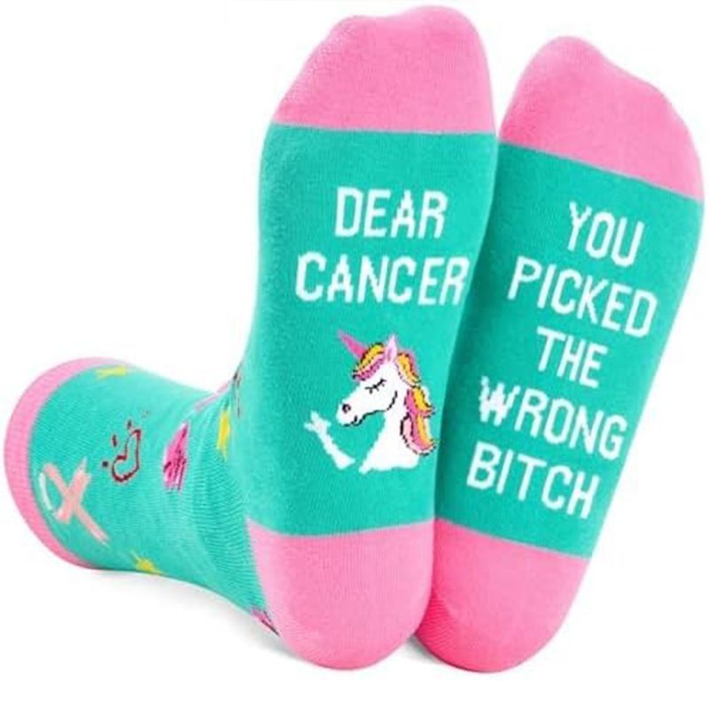 Cotton tall tube knitted casual sports socks sole letter pattern fun gift socks_vogvips.com