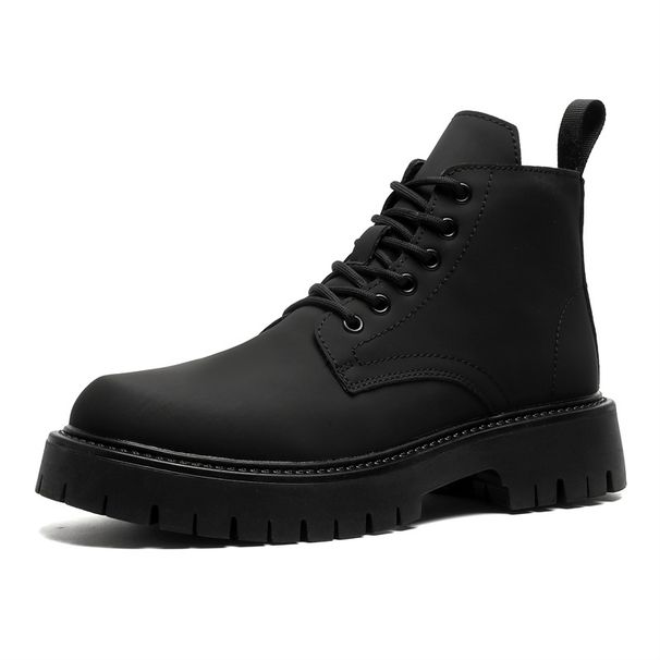 Spring New Martin Boots Men's Long Tube Tooling High Street Soft Leather Yuppie Men's Boots_vogvips.com