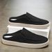 Canvas Shoes Men's Half-drag Outer Wear Casual Bag Head Daily Breathable And Comfortable Four Seasons Can Be Worn Without Heel Men's Slippers_vogvips.com