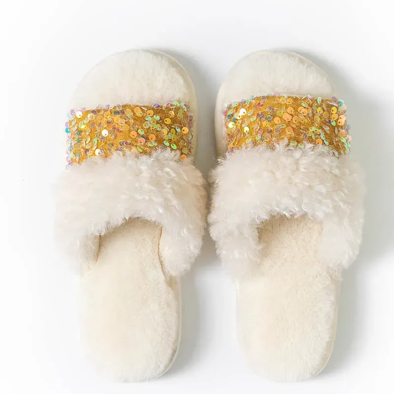 Sparkg Cotton Fashionable Home And Indoor Use Plush Slippers For Women 456_vogvips.com