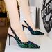 Elegant Women's Pointed Toe Stiletto Heels With Sequins And Cut-Out Design For Evening Parties - Available In Silver, Gold, Green, And Black_vogvips.com