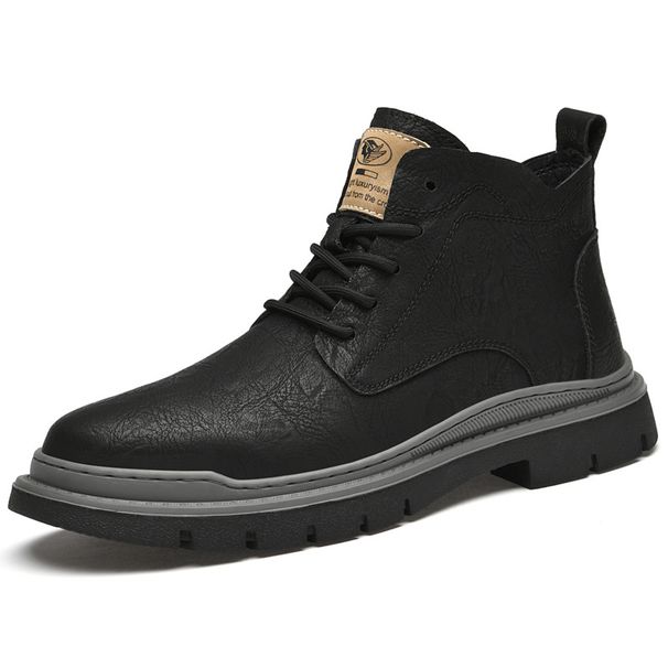 Outdoor Martin Boots Wind Help Outdoor Fleece Men's Shoes Tooling Boots Men's_vogvips.com