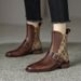 Women's Shoes Thick Heel Short Boots Retro Chelsea Boots Medium Heel Fashion Boots Slim Boots Drop Shipping_vogvips.com