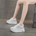 thick Soled Mesh Forrest Gump Casual Versatile Height Increasing Women S Shoes_vogvips.com