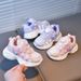Children's Lighted Sports 2026 Spring New Velcro Mesh Breathable Soft Sole Glowing Cartoon Princess Running Shoes_vogvips.com