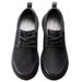 Euro Step Men's Casual Summer Breathable Mesh Black Lace-up Comfortable Work Trendy Versatile Sneakers Running Shoes_vogvips.com