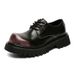 ShoeVault American Derby For Men Trendy Thick-Soled Niche Commuter Casual Height-Increasing Big Toe Leather British Style Work_vogvips.com