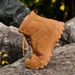 High-top Boots Men Anti-slip Lace-up Thick-soled Outdoor Hiking Shoes Men Comfortable Casual Durable Casual Sports Shoes Men_vogvips.com