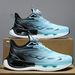 Men's Sports Leather New Shock Absorption Breathable Popcorn Soft Sole Dad Trendy Ultra-light Running Shoes_vogvips.com