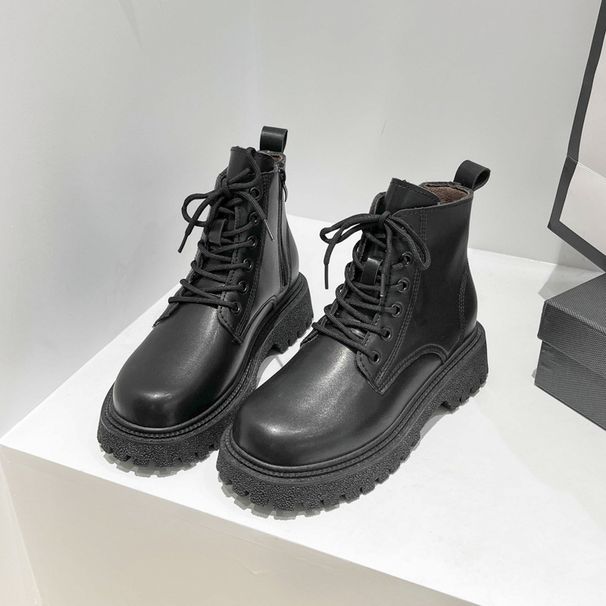 High Top Martin Women, Autumn And Winter New British Style Casual Versatile Skirt, Showing Off Legs, Slim Boots For_vogvips.com
