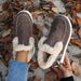 Thick Soled New Winter Women's In Large Size With Plush, Thickened Burrs, Warm Flat Bottom Cotton Shoes_vogvips.com