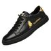 Blue Board Shoes Men's Shoes Breathable Little White Shoes Men's Flat Bottom Rest Color Matching Sports Elastic Band Men's Shoes_vogvips.com