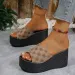 Sandals Women Slippers Wedges Summer Slides Shock Absorption Casual Leisure Waterproof Lightweight Arch Support Luxury_vogvips.com