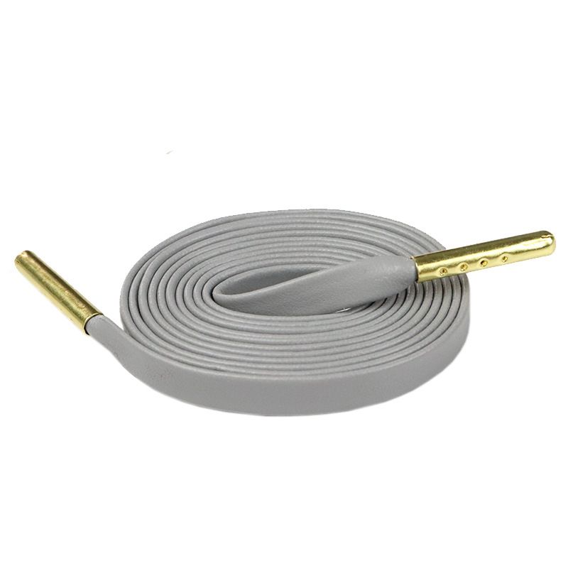 Shoelace Fashion Leather PU Fit Shoelace Flat Solid Color Nylon Shoe Rope_vogvips.com