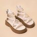 Women’s Shoes Summer New Platform Thick Soled Shoes Buckle Sandals High Grade Retro Pure Color Simple Beach Roman Shoes_vogvips.com