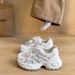 2026 Summer Women's Chunky Sneakers, Thick-Soled Mesh, Lightweight, Height-Increasing, Leg-Lengthening, Versatile Casual_vogvips.com