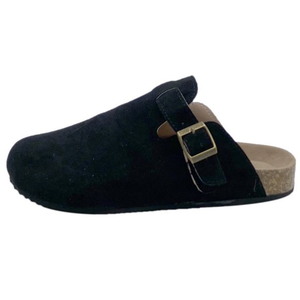 Women's Plus Size Slippers With Decorative Belt Buckle Breathable Roman Sandals Unisex Lazy Shoes Dark Brown Outdoor Canvas_vogvips.com