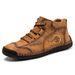 European Warm Series Autumn Winter New Closed-Toe Martin Casual Mid-Cut Handmade Large Size Men's Leather Boots_vogvips.com