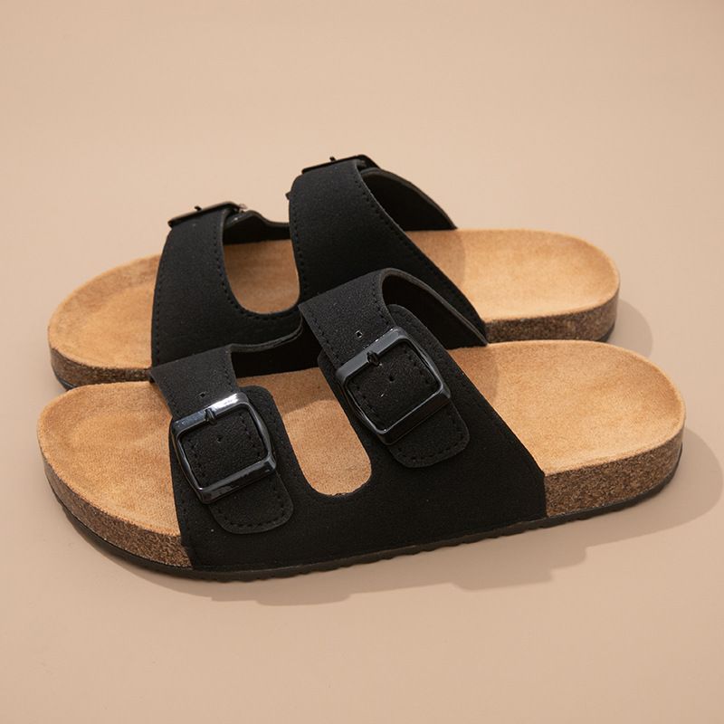 Lulangsen Women's Summer Sandals Square Buckle Casual Comfortable Non Slip Straps Versatile Style_vogvips.com