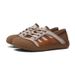 Retro Artistic Style Color-Blocked German Training Shoes For Women, New Round-Toe Design, Comfortable, Lightweight,_vogvips.com