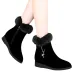 Womens Degree Resistant Fur Ankle Multiple Colors Warm Lined Rhinestone Snow Non Slip Flat Suede Winter Boots For Cold_vogvips.com