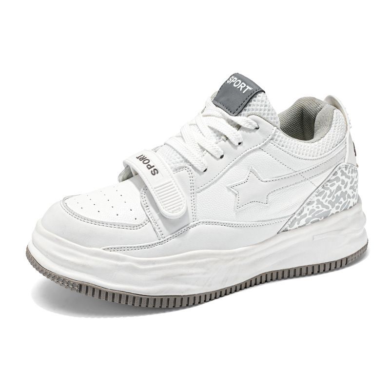 New Invisible Height 7cm Star Dissolved Shoes Niche Casual Vintage Bread Shoes Men's and Women's Fashion Board Shoes_vogvips.com