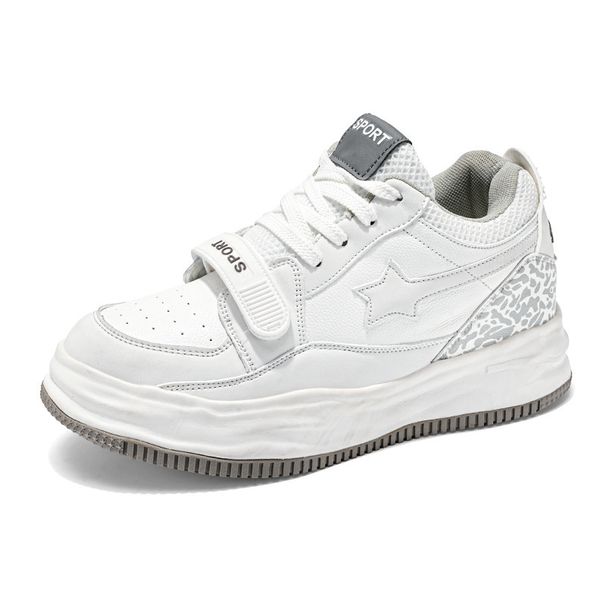 New Invisible Height 7cm Star Dissolved Shoes Niche Casual Vintage Bread Shoes Men's and Women's Fashion Board Shoes_vogvips.com