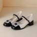 French Style Chunky Mary Jane Shoes For Women In Spring 2025, New Rhinestone High Heels, Fragrance Style, Shallow Mouth_vogvips.com