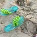 Grape-shaped Women's Crystal Sandals, Cute Simulated Fruit Summer Flip-flops, High Aesthetic Value, Waterproof For Beach_vogvips.com