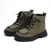 Children's 2025 Winter New Korean Style Fashion Boys' Short With Fleece Girls' Martin Chimney Boots_vogvips.com