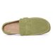 Evshine Women's Fashion Clogs With Adjustable Buckle Soft Insole Men Flat Mules Suede Beach Shoes Comfy House Slippers_vogvips.com