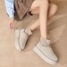Northeast Warm Genuine Snow Boots For Women 2025 Winter Cotton Shoes With Fleece Lining, Thickened, Waterproof, Non-Slip_vogvips.com