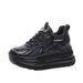 2025 Women's New Style Height-Increasing White Sneakers, Hot-Selling Cowhide Thick-Soled Lightweight Dad Shoes,_vogvips.com