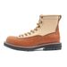 European Warm Series Large Yellow Autumn Winter Handmade Stitched Genuine Leather Cowhide Martin White Shoes Patchwork Work Men's Boots_vogvips.com