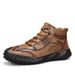 Large Size Martin For Men, Fleece-Lined Cotton Shoes, Men's Spring And Autumn New Mid-Top Outdoor Casual Ankle Boots_vogvips.com