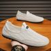 Euro Step Breathable Hollow 2025 Slip-On Lightweight Casual Mesh Men's Trendy Shoes Driving Loafers_vogvips.com
