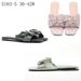 Women's Plus Size Flat Sandals With Pearl Bow Detail - Breathable Open-Toe Casual Slides For Everyday Wear_vogvips.com