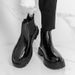 New Fashion Chelsea Boots Men's Pointy Toe Retro Boots British Men's Boots Leather Boots Leather Shoes_vogvips.com