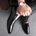 Men's dress leather shoes Fashion carved men's shoes_vogvips.com