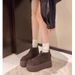 European Non-Slip Warm Snow For Women 2024 Autumn Winter New Style Height Increasing 7CM Thick Sole Fashion Versatile_vogvips.com