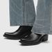 Vintage Martin Boots Pointed Toe Foot Thick Sole Heightening Short Boots Upturned Chelsea Boots_vogvips.com