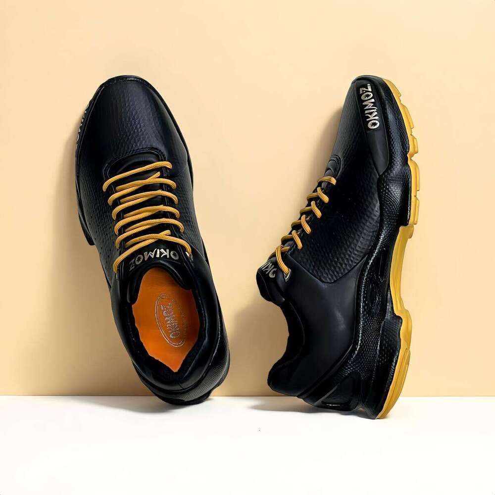 Okimoz Full Grain Casual Shoes Breathable Genuine Leather Sneakers For Men_vogvips.com
