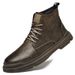 Fleece High-top Martin Boots Men's Casual Polishing Old Retro Tooling Locomotive Boots Snow Men's Shoes_vogvips.com