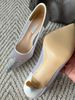 2026 Summer New White Mesh Pointed-Toe Heels With Gradient Crystal Embellishment, Elegant Bridal & Evening Wear_vogvips.com