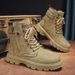 High-Top Men's Shoes For Autumn Outdoor Hiking, Labor Protection Shoes, Work Boots, Martin Boots, Men's Motorcycle Sport_vogvips.com