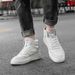 Large Size First-layer Men's Shoes Men's Mid-top Board Shoes Male Students Sports Casual Shoes_vogvips.com