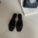 First Encounter Season Wave Point Bowknot Flip-flops Female Summer Wear Large Size Square Head Thick Heel Heel Low Heel Exposed Toe Cool_vogvips.com
