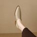 Foreign Trade Cross-Border Pointed Toe Slip-On Soft Leather Loafers For Women, Spring And Autumn New Versatile Chunky_vogvips.com
