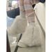 Women's Short Sheepskin Integrated Cotton Shoes Round Toe Style Furry Elegant Snow Boots Fleece Lined Thick Sole Autumn_vogvips.com