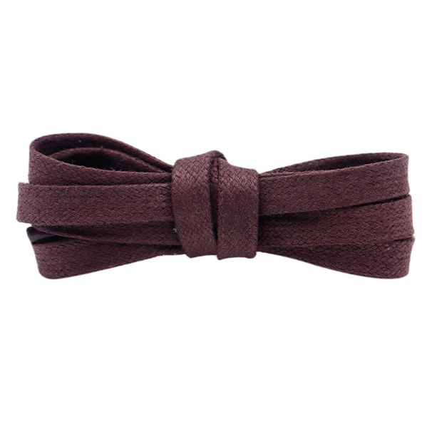 Cotton waxed shoelaces 0.8cm wide suitable for small white shoes canvas shoes leisure sports Shoe wax strap_vogvips.com